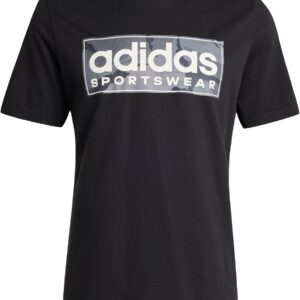 adidas Herren Camo Linear Grafik Tee T-Shirt