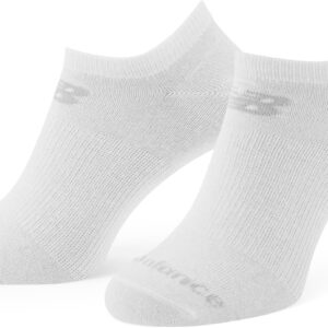 New Balance 3 Pack No Show Socken, weiß, m