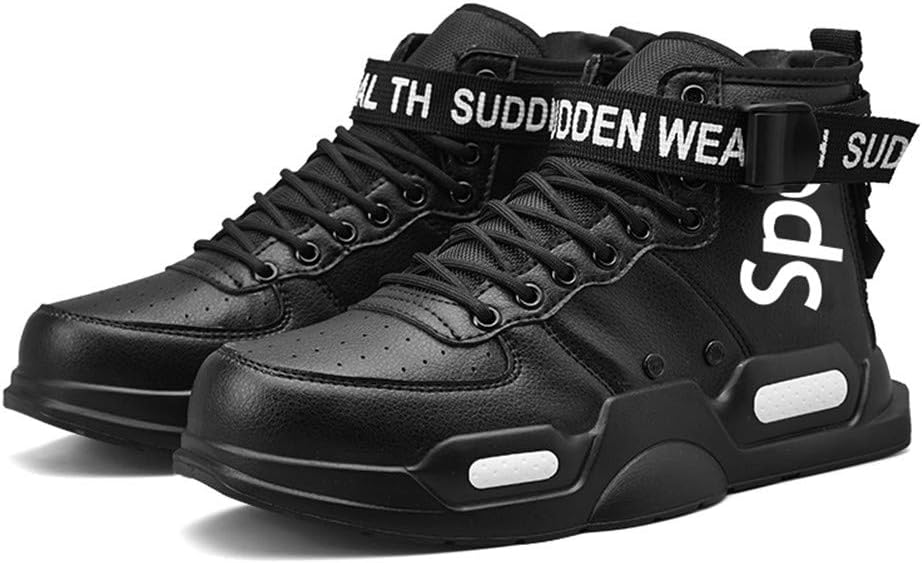 Fushiton Herren-Laufschuhe, modische High Top-Trainer, Freestyle-Hi-Top-Casual-Sportschuhe, Wanderschuhe, High-Gym-Schuhe, Freizeitschuhe, hohe Fitnessschuhe – Bild 2