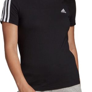 adidas Frauenfuttersachen schlanke 3-Streifen-Langarm-T-Shirt (Packung von 1)