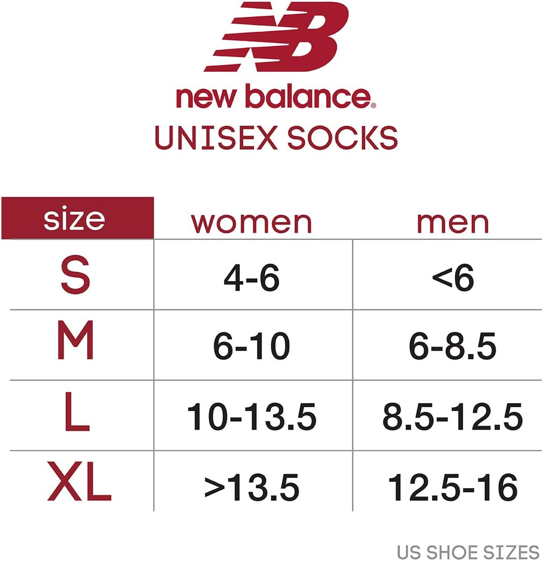 Neue Balance -Socken für Männer - Leistung gepolstert mit mittlerer Kälte Althletic Crew Socken (6) – Bild 6