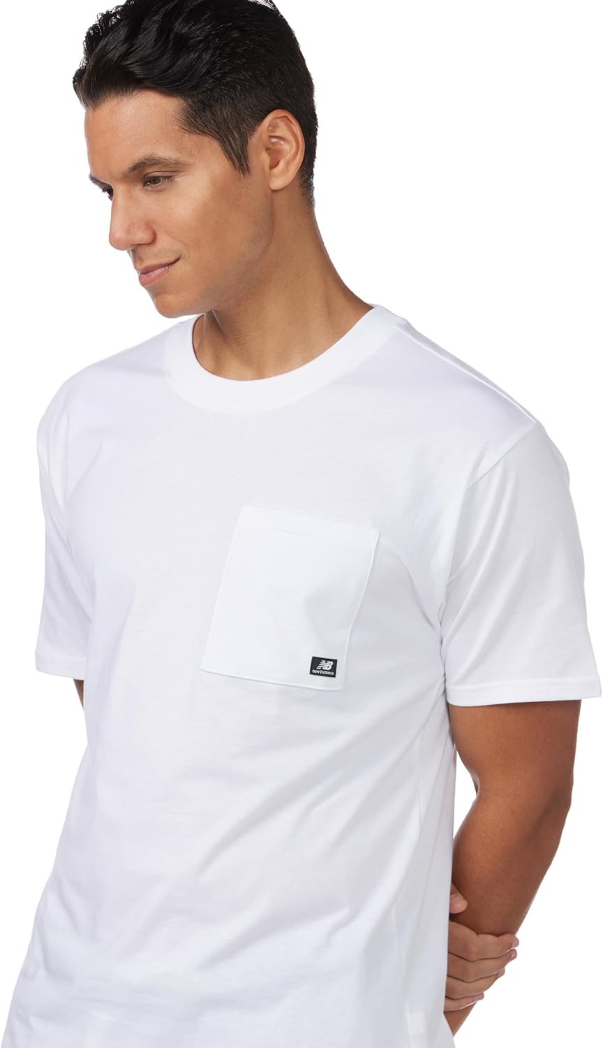 Neues Gleichgewicht Herren NB Essentials Tasche Kurzarm Shirt – Bild 2