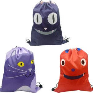 KaSesss Pack aus 3 Fitnessbeuteln, Sporttasche, Kinderbeutel Kinder mit Kordelkordel, Sporttasche, wasserdichte Fitness -Tasche, Mädchen, große Fitness -Tasche, Jungen, Sporttasche für Sport, Strand, Reisen, Fitnessstudio, Blau, Rot und Lila