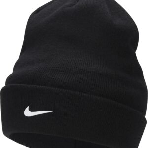 Nike Peak Beanie Winterhut (DE/NL/SE/PL, Alphanumeric, eine Größe, Schwarz/Weiß), Schwarz/Weiß