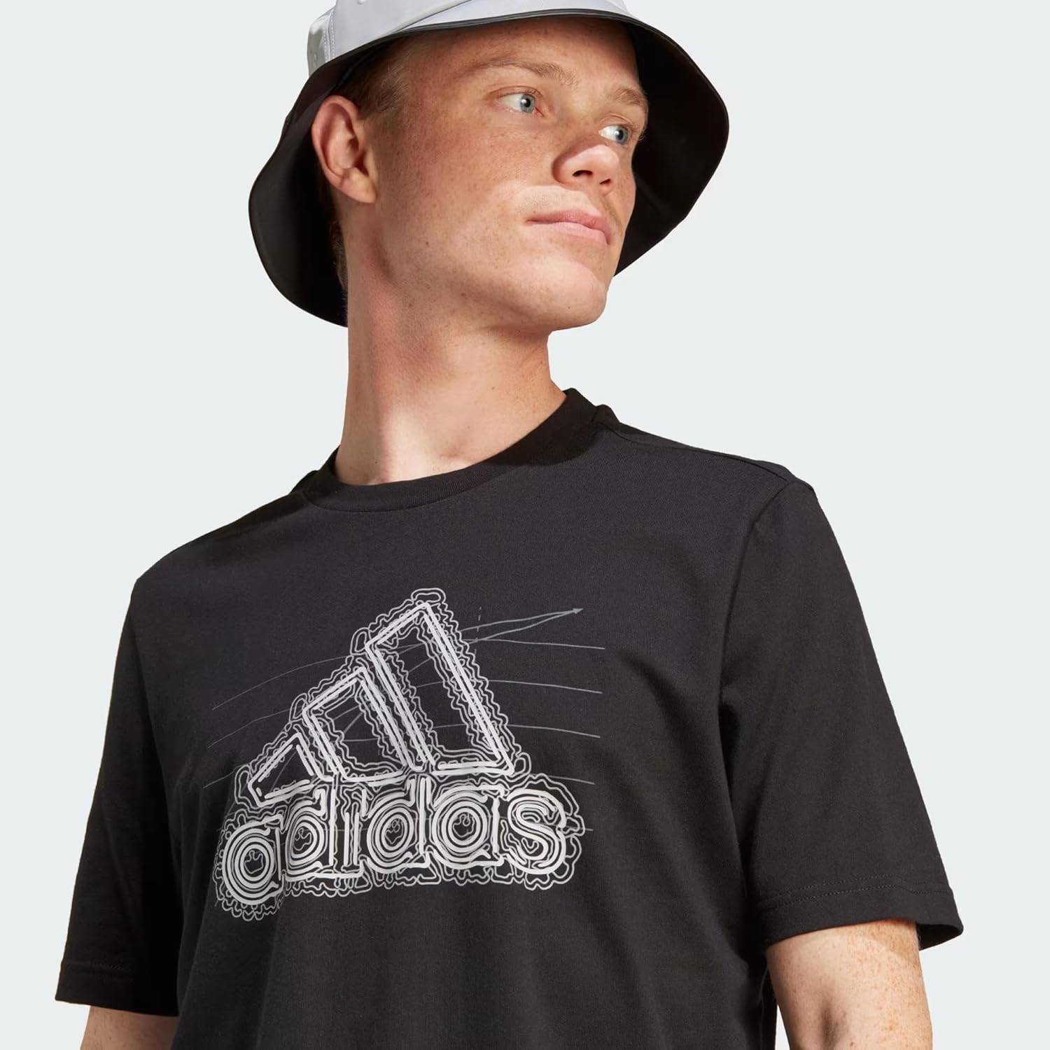 adidas Herren Wachstum Badge Grafisches Tee-T-Shirt – Bild 5