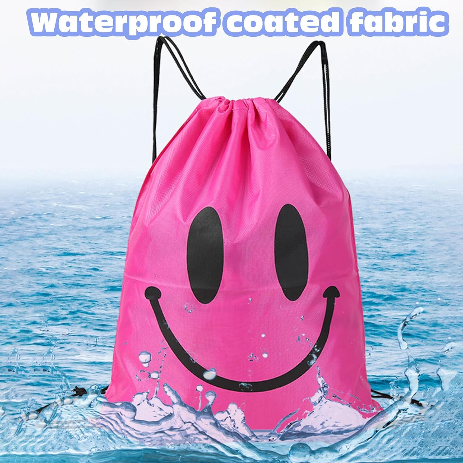 Kaseesss Pack aus 3 Fitnessstücken, Sporttasche, Gymnastikmädchen, Versiegelung von Frauen in Fitnessstudio -Taschen, Jungen im Fitnessstudio, leichte Fitness -Tasche, Männer Sportsack, Kinder, Kordelbeutel für das Schwimmen im Fitnessstudio, Blau, Rosa und Gelb – Bild 5