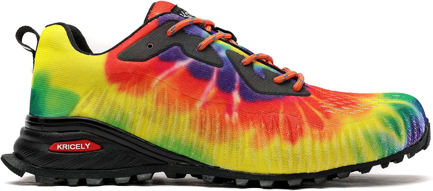 Kricely Herren-Trail-Laufschuhe, leichte, atmungsaktive Wanderstiefel, nicht rutschende Laufschuhe, Fitness im Freien und Straßenlaufschuhe – Bild 4