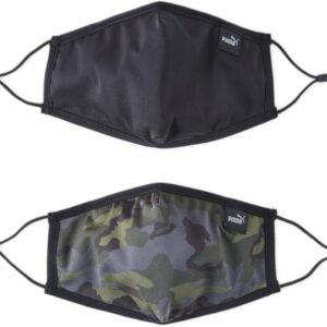 Puma Mund Nasenmaske Packung mit 2 Unisex Gesichtsmaske Waldnacht Camo