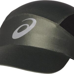 Asics Unisex Fujitrail Ultra -Licht -Kappe Running Wear Cap Olive – Schwarz, Mantelgrün/Kirschtomate