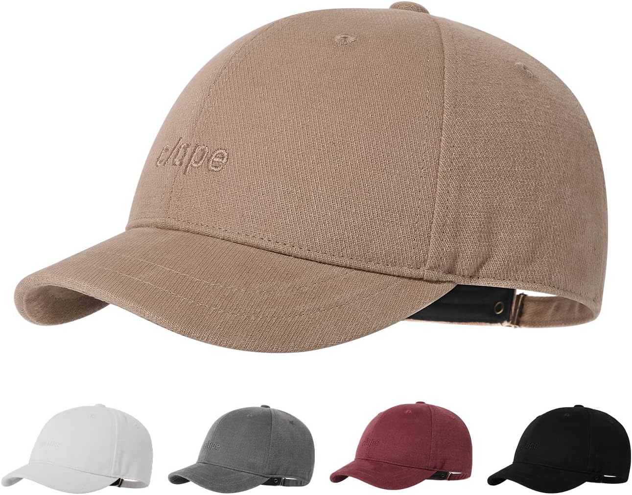 Clape Fashion Short Bim Cotton Twill Cap Outdoor Sport Baseball Cap Anti Sweat Sonnenschutzmittel Solid Trucker/Baseball -Style Hut Cap – Bild 2