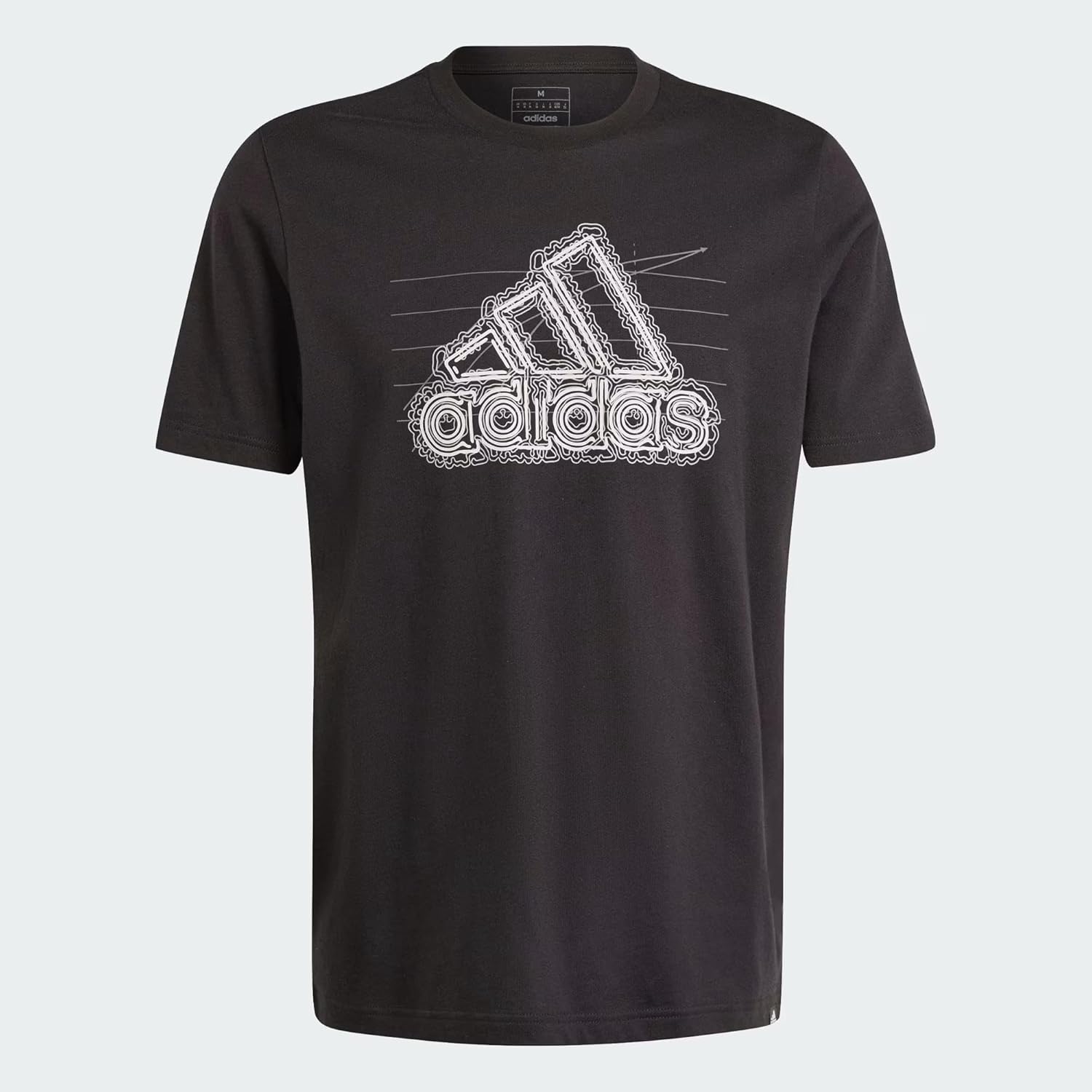 adidas Herren Wachstum Badge Grafisches Tee-T-Shirt – Bild 4