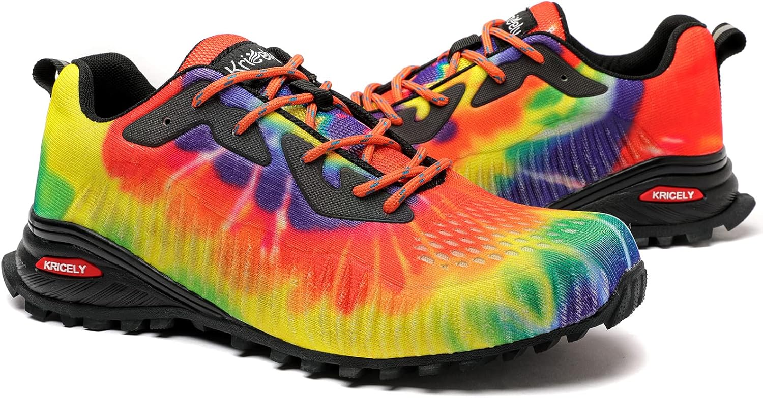 Kricely Herren-Trail-Laufschuhe, leichte, atmungsaktive Wanderstiefel, nicht rutschende Laufschuhe, Fitness im Freien und Straßenlaufschuhe – Bild 8