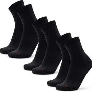 Dänische Ausdauerquarter-Profi-Sportsocken (3 | 5 Paare), Schweißschläger, atmungsaktives und Anti-Blister, Unisex, für Männer und Frauen