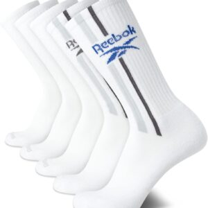 Reebok Herren Sports Socken – Comfort Cushion Performance Crew Socken (Pack von 5)