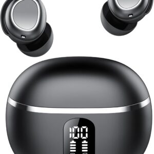 Taobosec drahtlose Bluetooth-Kopfhörer, Bluetooth-Kopfhörer 5.3 mit 4 ENC-Mikrofon, Mini-In-Ear-Kopfhörer Bluetooth 50h Deep Bass, 2025 Rauschunterdrückung Schlafkopfhörer, IPX7-Wasserdichte Kopfhörer
