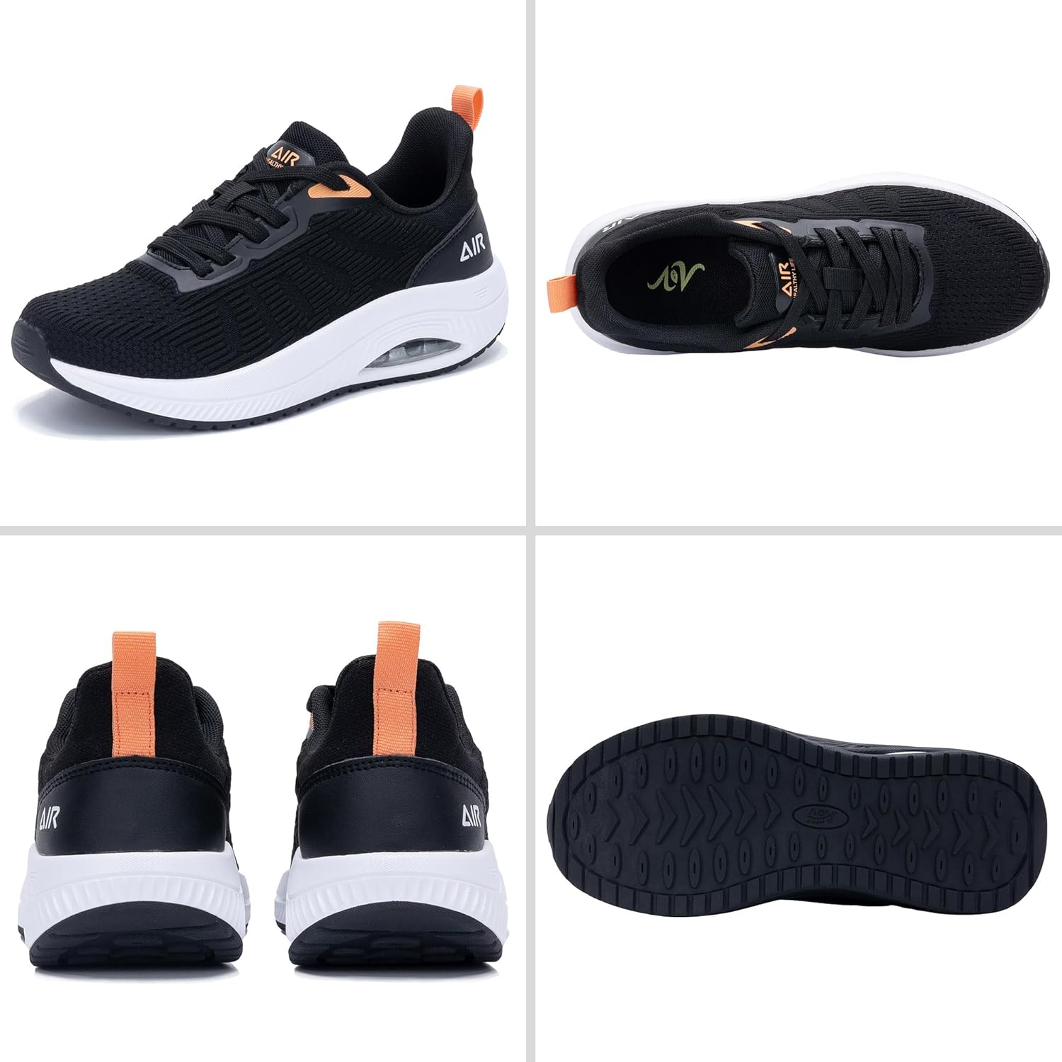 Goobon Wanderschuhe Frauenbogen Unterstützung Orthopädische Schuhe Plantar Fasciitis Laufschuhe bequeme atmungsaktive Sportschuhe mit Luftkissen für flache Füße Linderung Fuß Schmerzen 36-42.5 EU – Bild 5