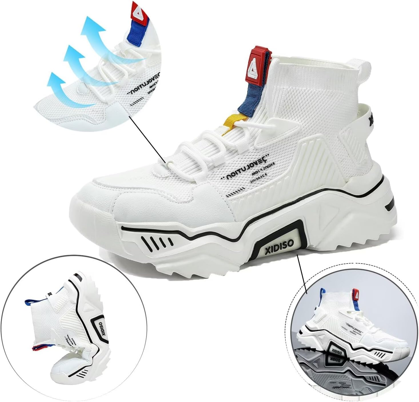 Sannax Herren Fashion Trainer, High Top Trainer – Bild 4