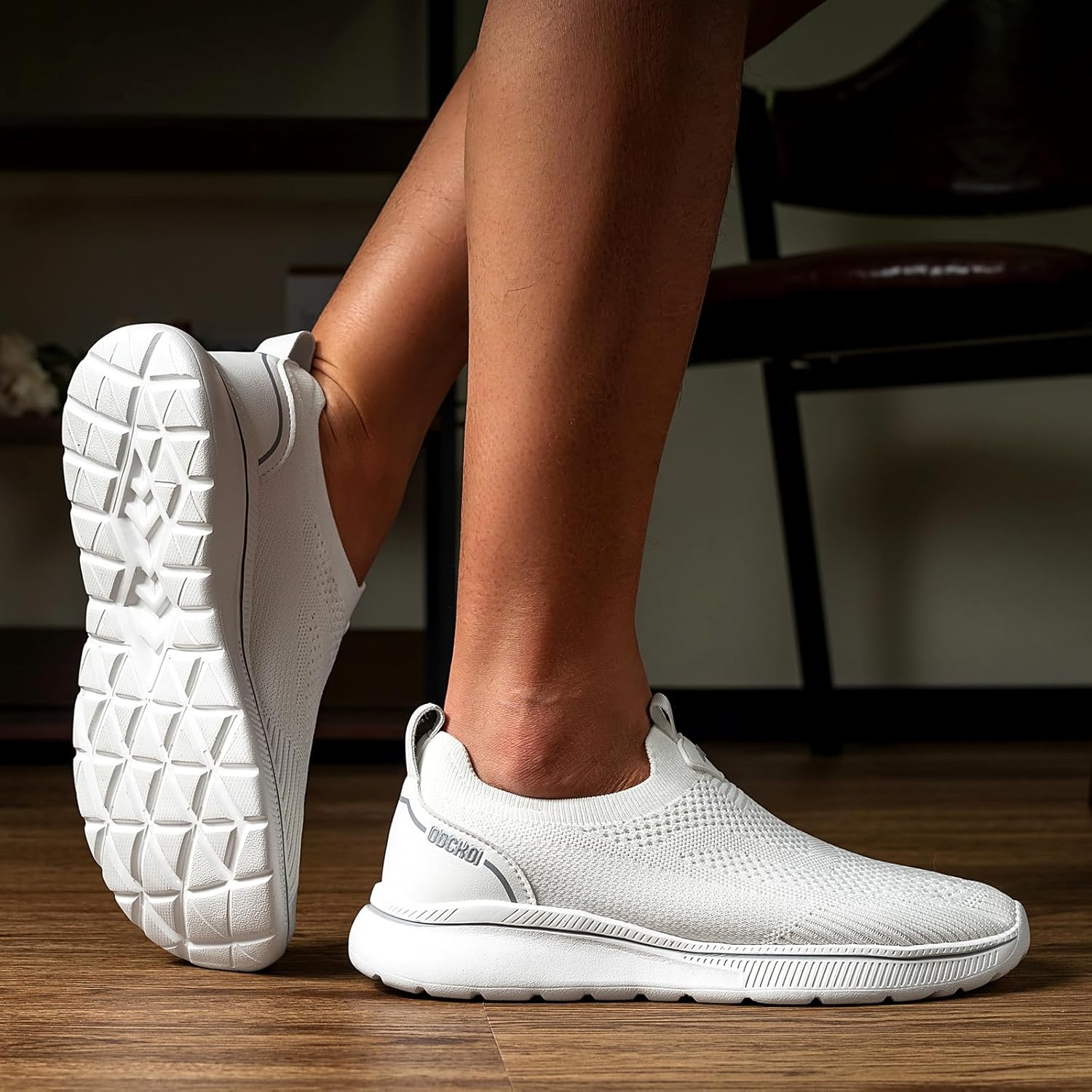 ODCKOI-Schuhe Herren-Trainer ohne Schnürsenkel Slip-on-Schuhe mit atmungsaktivem leichten Laufschuhen lässige Sportschuhe bequeme Trainer Leichte Outdoor-Jogging-Schuhe – Bild 6
