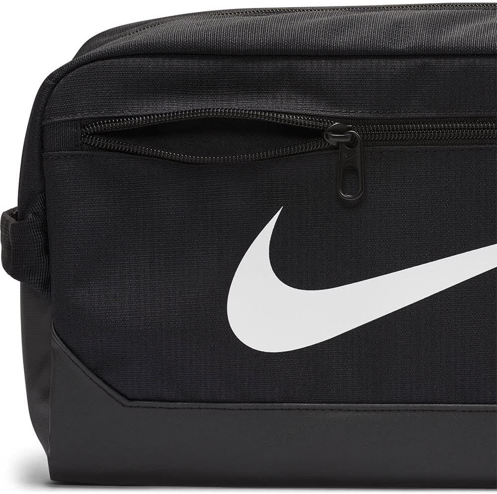 Nike Brasilia Schuhtasche 9,5, Schwarz/Weiß, eine Größe, Fitness/Training – Bild 5