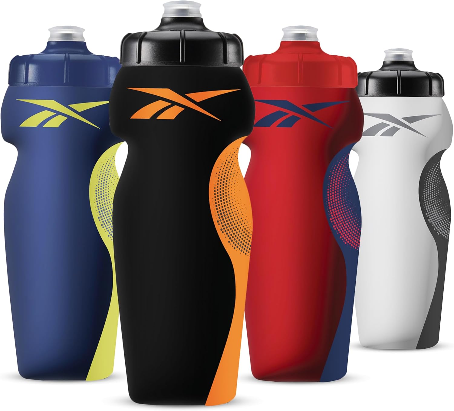 Reebok Squeeze Wasserflaschen mit sportlichem Design - Wasserflasche 680 ml - Sportwasserflasche - wiederverwendbare Wasserflasche für Fitnessstudio, Laufen, Wandern usw., BPA -kostenlos (schwarz) – Bild 8