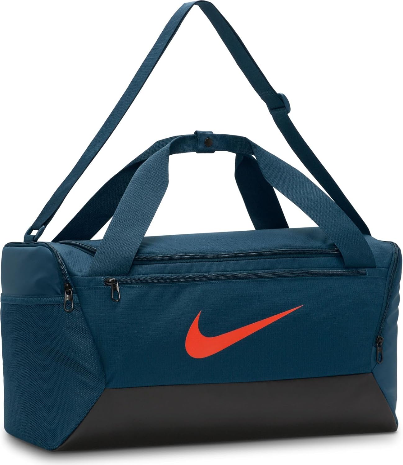Nike Brasilia DM3976 Trainingsetasche (klein, 41 Liter), Waffenkammer Marine/Schwarz/Picante Rot, Herren -Training – Bild 3