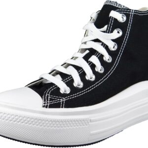 Converse Move Platform Hi Damen Schwarz/Weiß -Trainer, Schwarzweiß, Medium