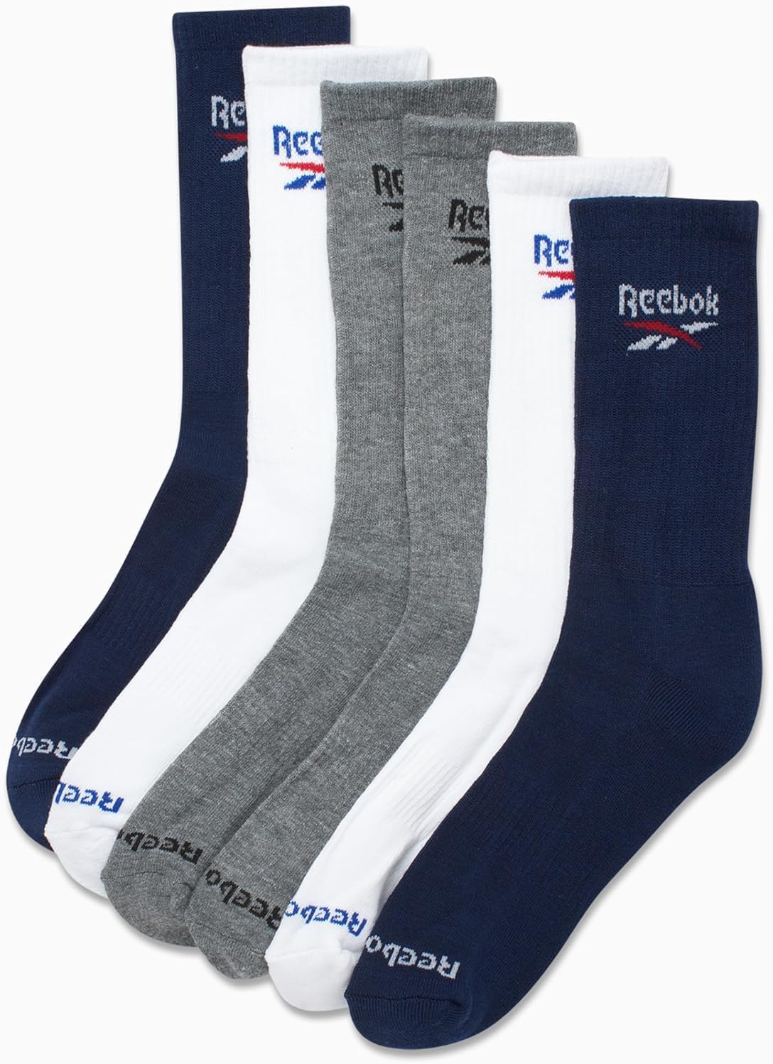 Reebok 5 Pack -Herren gepolstert bequeme sportliche Leistungssocken gepolstert – Bild 4