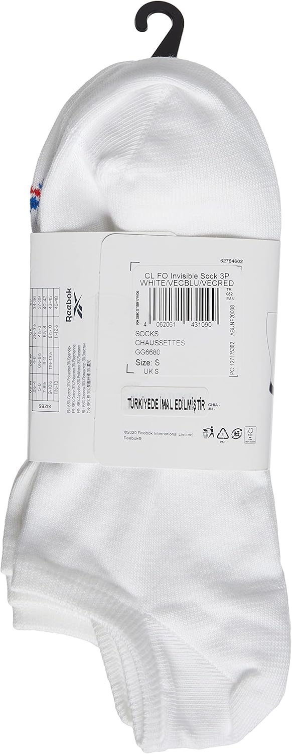 Reebok unisex cl fo unsichtbarer Socken 3p -Socken – Bild 2