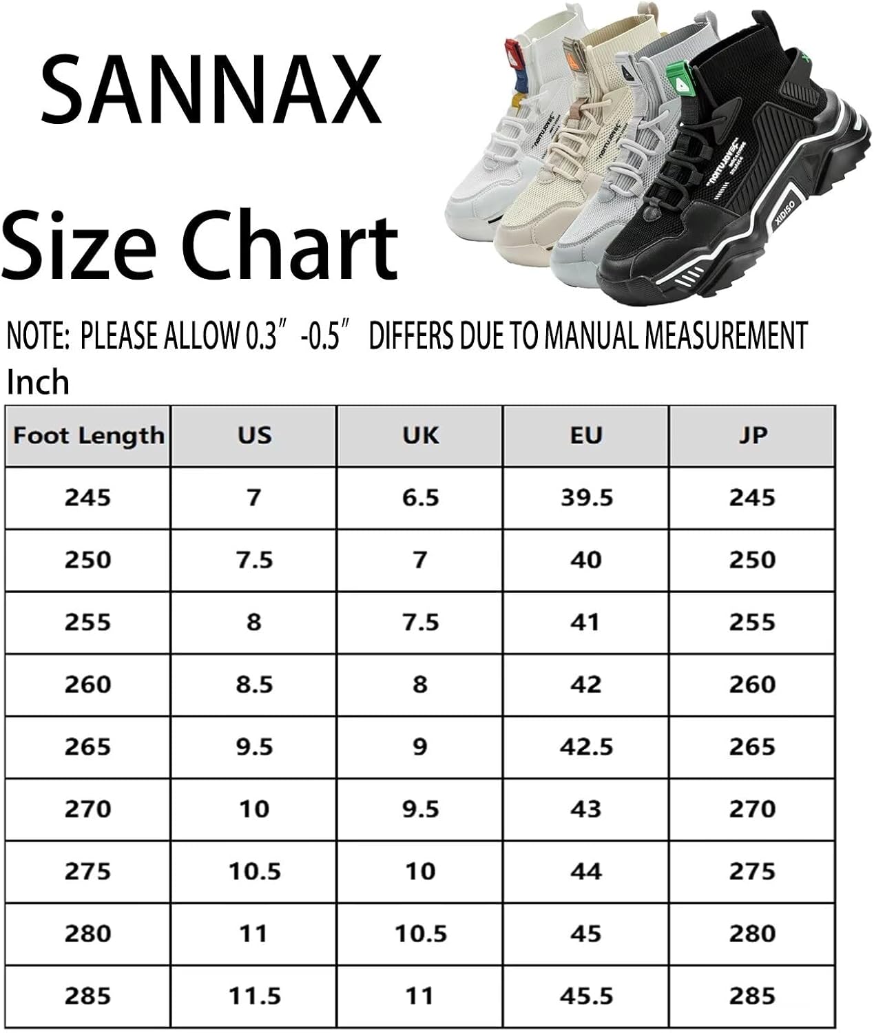 Sannax Herren Fashion Trainer, High Top Trainer – Bild 7
