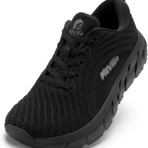 Fitville Frauen Laufschuhe, breite Trainer, atmungsaktive Sportschuhe, leichte Barfußschuhe, Joggingschuhe, Trainer, bequeme Wanderschuhe, breite Füße