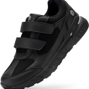 Fitville -Schuhe für Männer extra breite Diabetiker mit Klettverschluss, bequeme Wanderschuhe für breite flache Füße