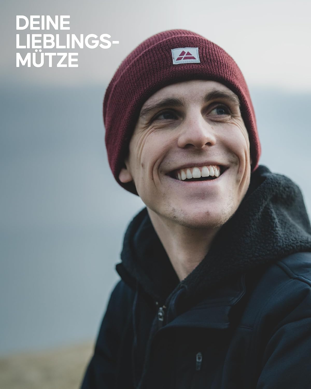 Dänischer Ausdauerklassiker Beanie aus recyceltem Polyester für Männer und Frauen, klassischer Unisex -Hut, weich, dehnbar, nachhaltig. – Bild 4