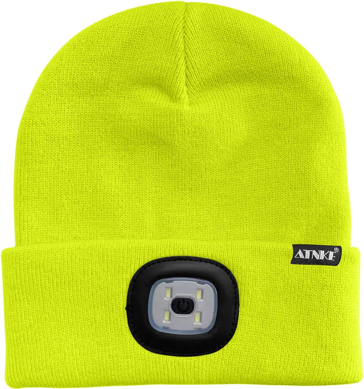 ATNKE LED Light Up Beanie Hut, wiederaufladbare USB-Läufe mit extrem hellem 4-LED-Blindealarm-Scheinwerfer – Bild 2