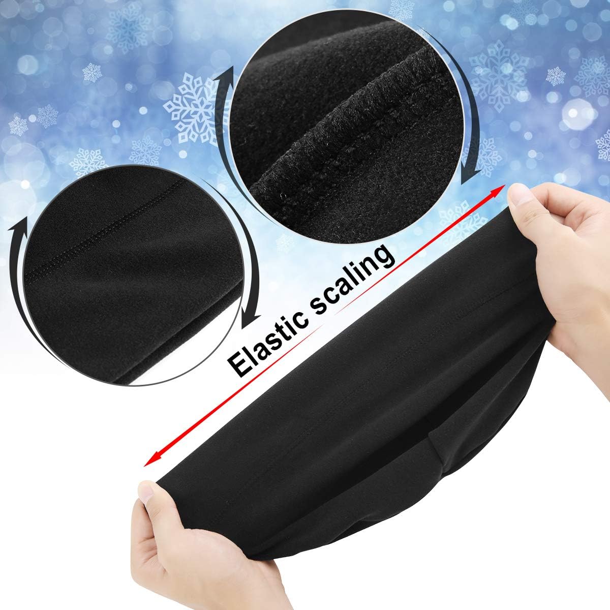 Hashagei Running Hut Herren- und Frauen Sporthut -Radsporthut Funktionales Fleece Thermal atmungsaktiv für das Fahren mit dem Skifahren mit dem Skifahren Snowboardenklettern Motorradfahrer im Freien – Bild 6