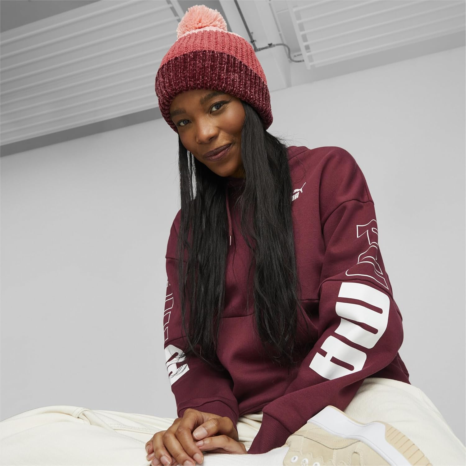 Puma Frauen WS Pom Beanie Hut – Bild 3