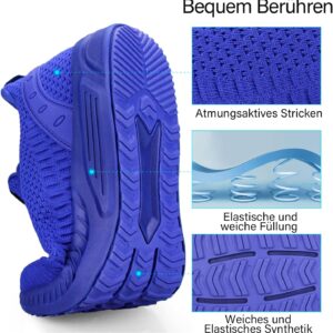 Feethit Herren-Trainer, Laufschuhe, Sportschuhe, nicht rutschende Gummi-Sohlen, leicht und atmungsaktiv, für das Gehen