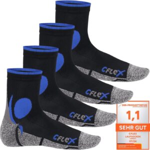 CFLEX -Frauen- und Herren -Lauffunktionsocken (4 Paare) laufende Socken