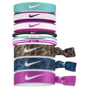 Nike gemischte Haarbänder 9 Pk gewaschene Teal Sangria Active Pink Bandana, Erwachsener Unisex, Multicolored (mehrfarbig), eine Größe, eine Größe