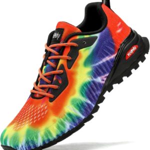 Kricely Herren-Trail-Laufschuhe, leichte, atmungsaktive Wanderstiefel, nicht rutschende Laufschuhe, Fitness im Freien und Straßenlaufschuhe