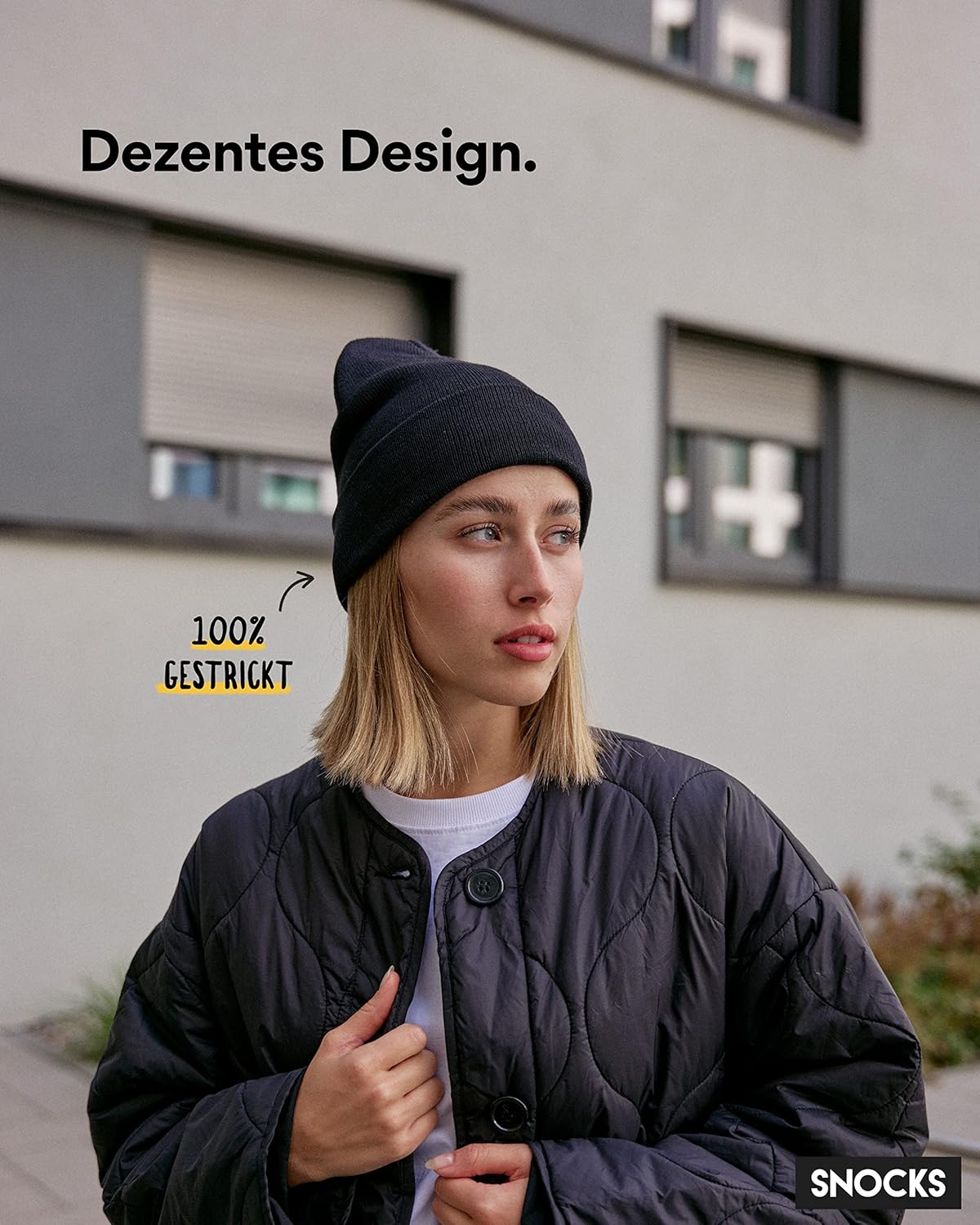 Snocks Unisex Mütze aus recyceltem Polyesterhut für Männer und Frauen – Bild 2