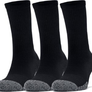 Under Armour Unisex UA Heatgear Crew atmungsaktive Sportsocken, 3 -Jährige, laufende Socken mit dynamischer Unterstützung und Flexibilität