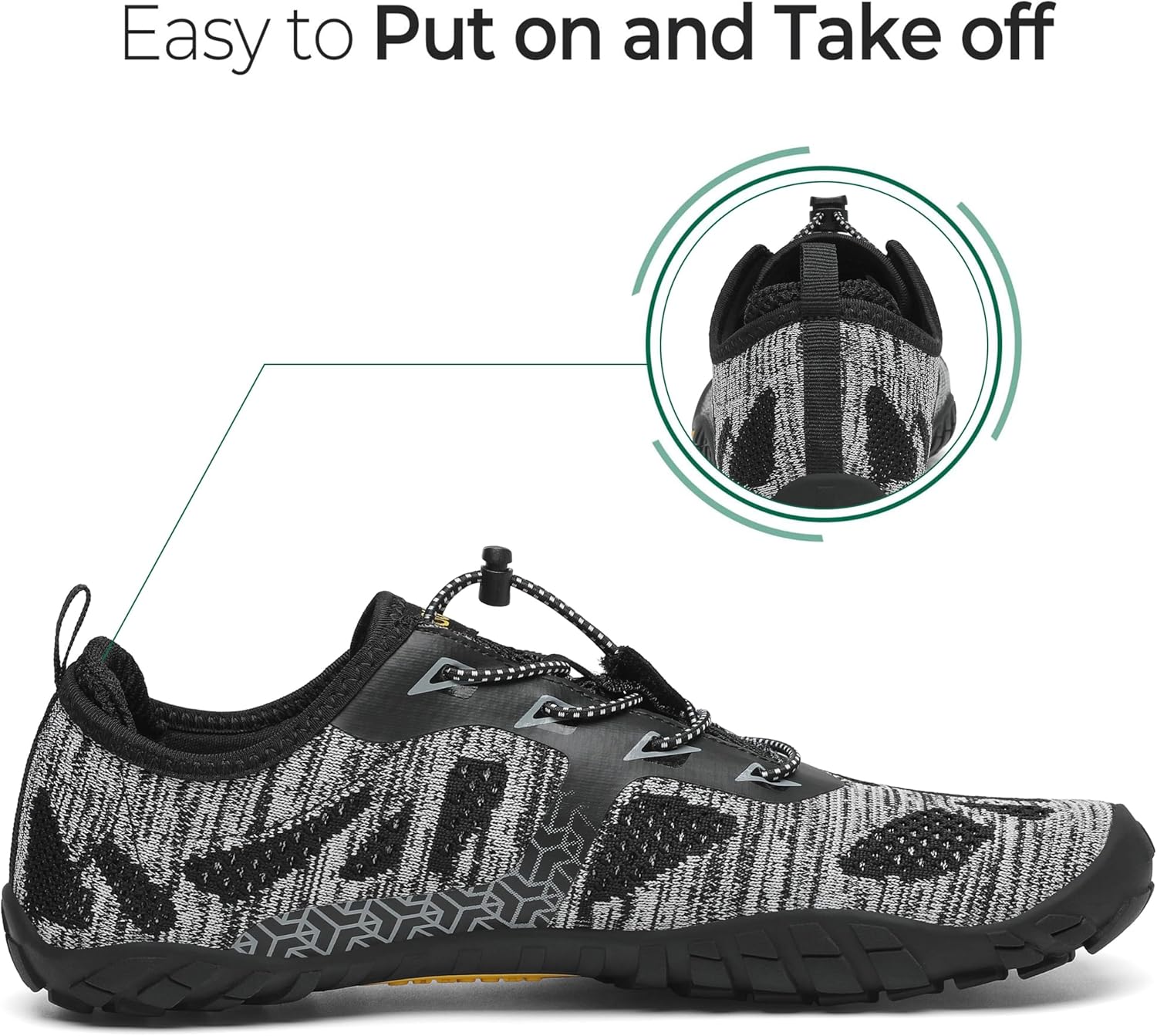 Saguaro unisex barefoot schuh Männer Frauen Trail-Laufschuhe atmungsaktive Nicht-Schlupf-Laufschuhe mit Null-Drop Solhe Größe 36-48 – Bild 5