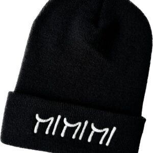 Schnoschi -gestrickter Hut mit Mi Mi, der für Frauen, Männer, Teenager und Kinder gestickt ist