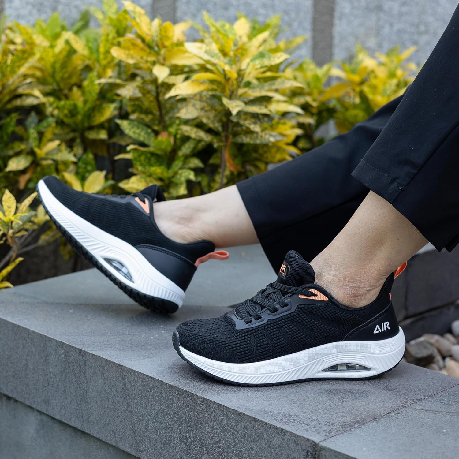 Goobon Wanderschuhe Frauenbogen Unterstützung Orthopädische Schuhe Plantar Fasciitis Laufschuhe bequeme atmungsaktive Sportschuhe mit Luftkissen für flache Füße Linderung Fuß Schmerzen 36-42.5 EU – Bild 6