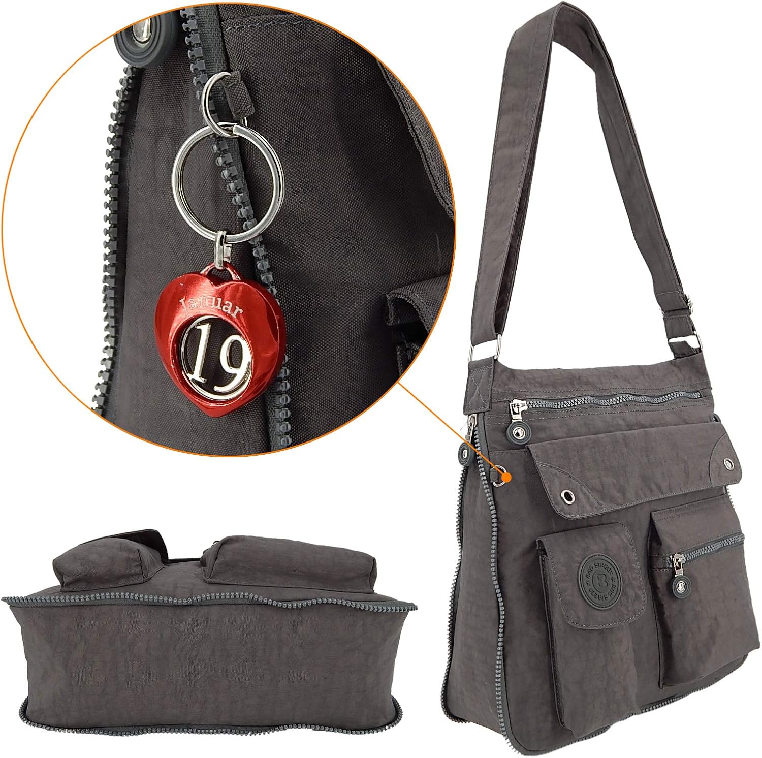 Ekavale Leichtes Frauenumhängetasche - Praktische Crossbody -Handtasche mit mehreren Fächern - Umhängetasche Wasserabweisende Frauenbeutel – Bild 4