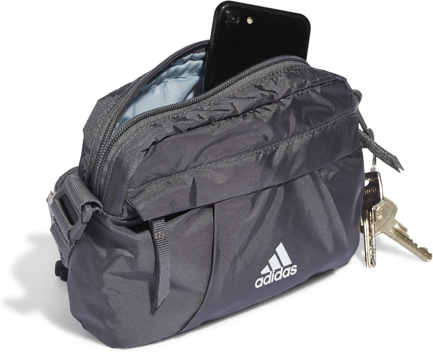adidas Frauenglühtasche, grau fünf / weiß / grau fünf, eine Größe – Bild 4