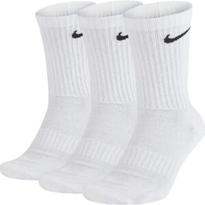 Nike Everyday Pushioned Training Socken, 3, weiß / schwarz, l