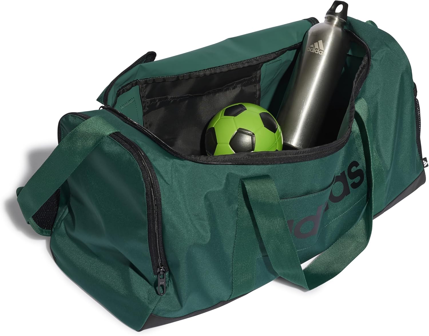 adidas linear duffel m cgreen/schwarz – Bild 6