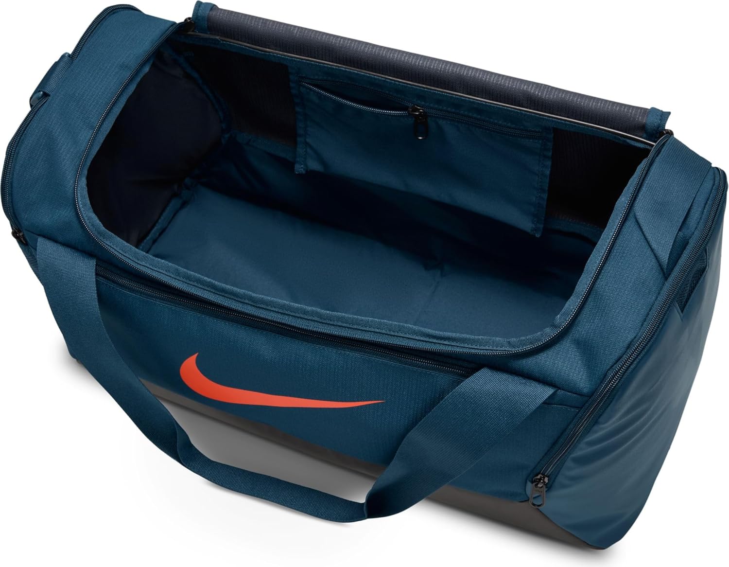 Nike Brasilia DM3976 Trainingsetasche (klein, 41 Liter), Waffenkammer Marine/Schwarz/Picante Rot, Herren -Training – Bild 4