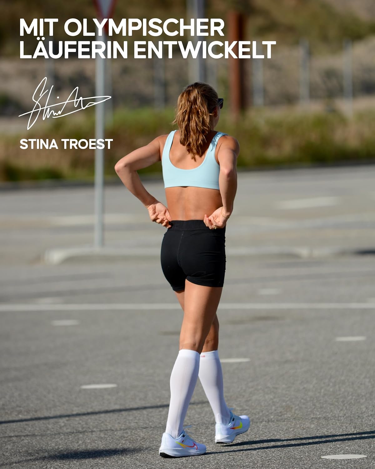 Dänische Ausdauersport-Kompressionsstrümpfe, Unterstützungsstrümpfe, 21-26 MMHG für Männer & Frauen – Bild 5